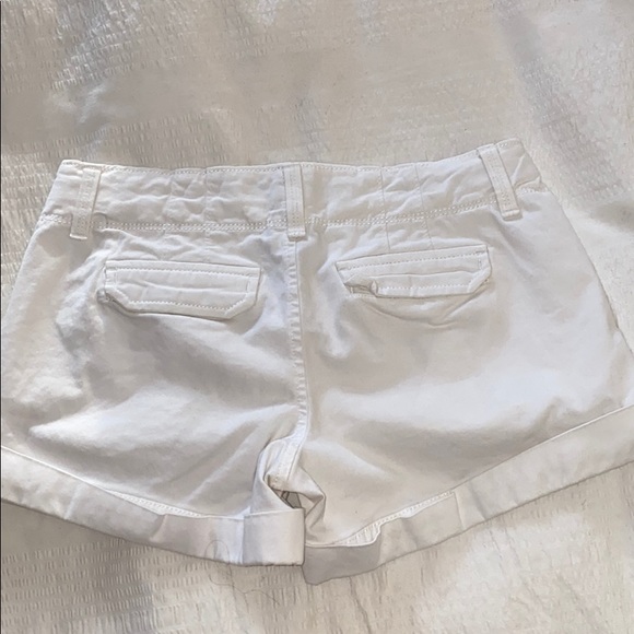 White Khaki Shorts - Picture 2 of 4